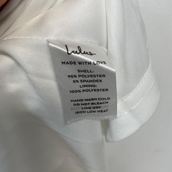 Lulus Womens Exceptional Romance White‎ Off the Shoulder Mermaid Maxi Dress XL - Picture 5 of 8